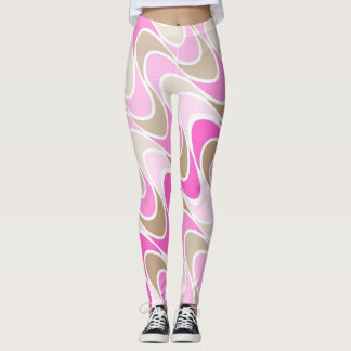 Schatten des Rosas u. des Browns in Leggings