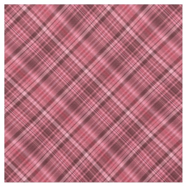 Schatten des roten Tartan Stoff (Nahaufnahme)