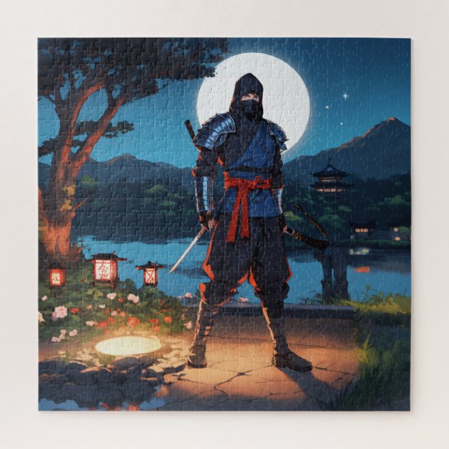 Schatten des Shinobi: Mitternachtsmond-Ninja-Quest Puzzle (Vertikal)