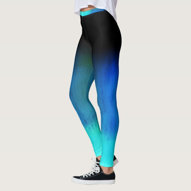 Schatten des verrückten Blaus Leggings (Links)