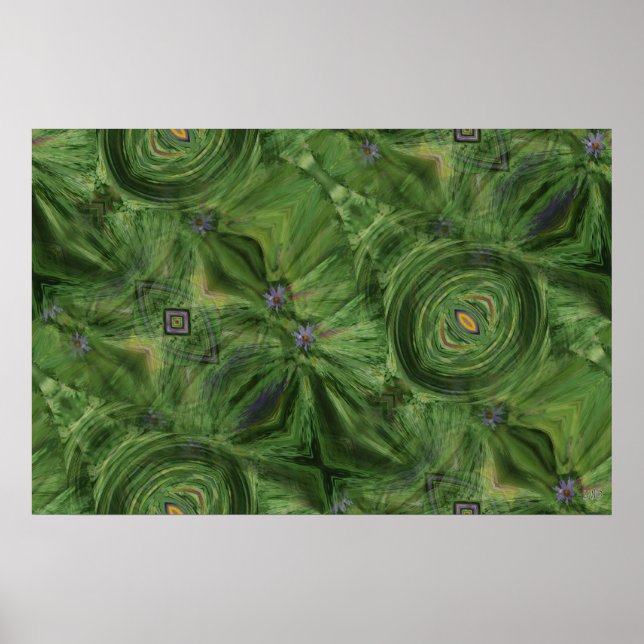 Schatten für grünes Poster~Printwerbung Poster (Vorne)