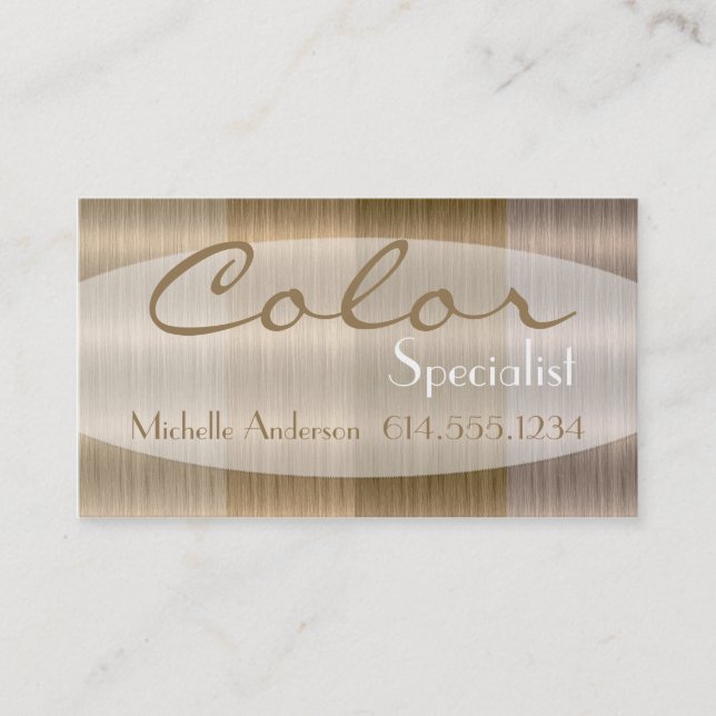 Schatten Haar-Farbart-der Visitenkarte der (Vorderseite)