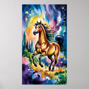 Schatten in Gelb Poster