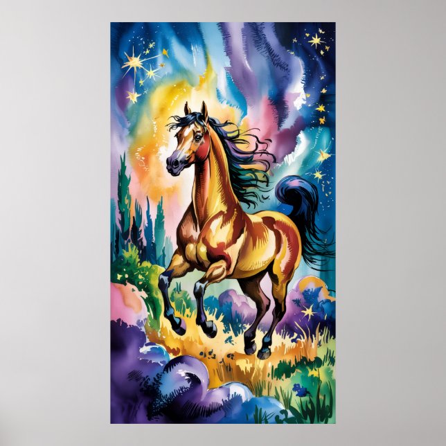 Schatten in Gelb Poster (Vorne)