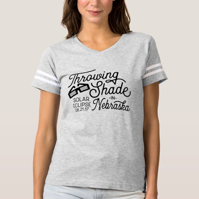 Schatten in Nebraska Solar Eclipse T-Shirt (Vorderseite)