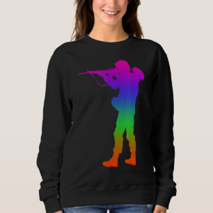 Schatten in Regenbogenfarbe Sweatshirt