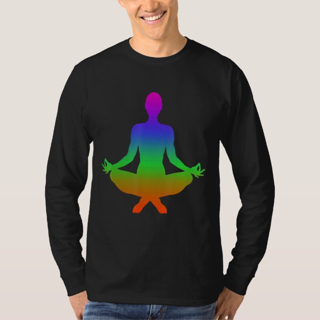 Schatten in Regenbogenfarben T-Shirt (Vorderseite)