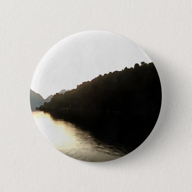 Schatten - Landschaftskunst Button (Vorderseite)