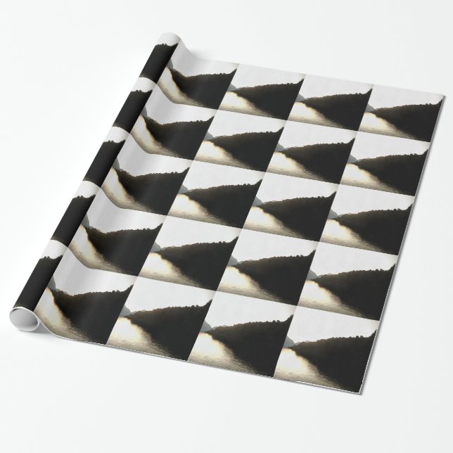 Schatten - Landschaftskunst Geschenkpapier (Ungerollt)