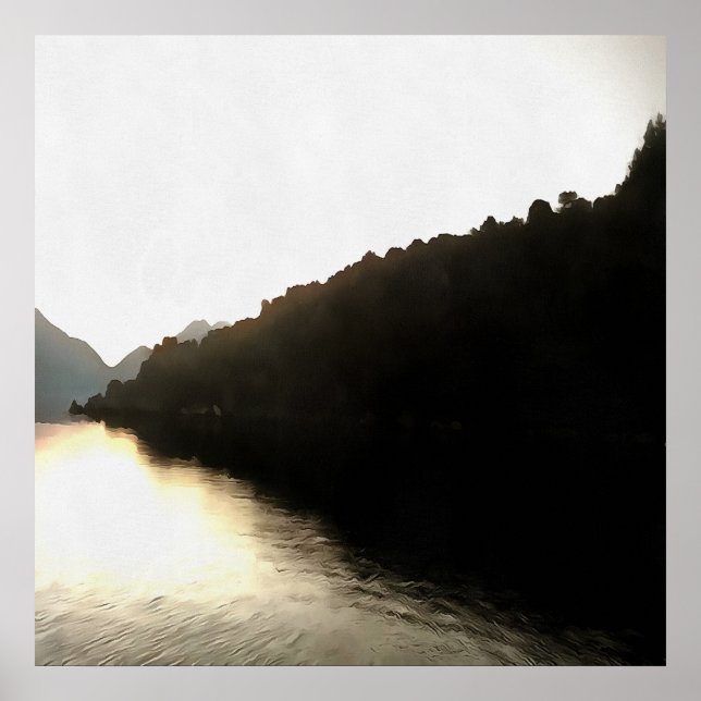 Schatten - Landschaftskunst Poster (Vorne)
