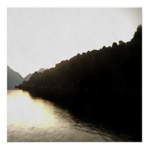 Schatten - Landschaftskunst Poster