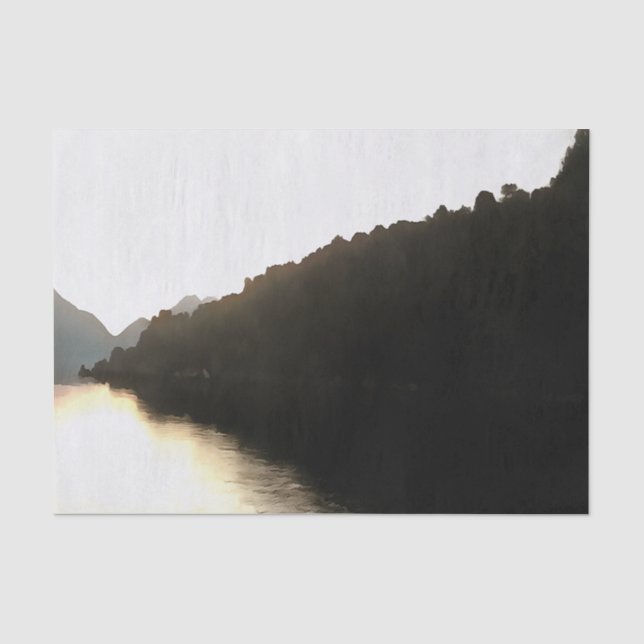 Schatten - Landschaftskunst Seidenpapier (Vorderseite)