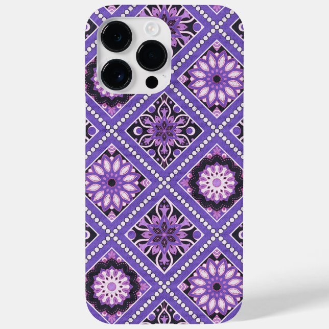 SCHATTEN LILA MANDALA-PATTER Case-Mate iPhone HÜLLE (Rückseite)
