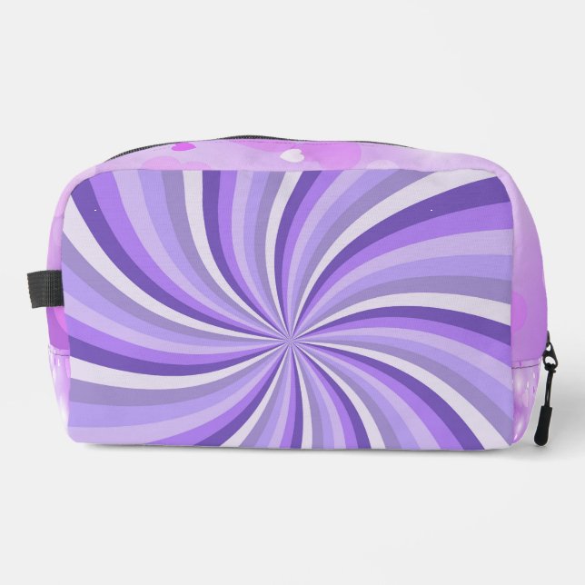 SCHATTEN LILA STERNEXPLOSION WIRBEL WASCHBEUTEL (Vorderseite)