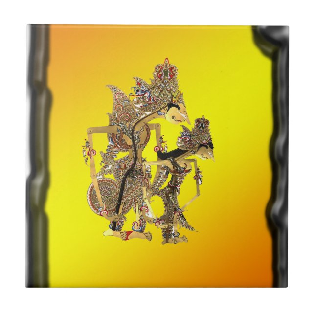 Schatten-Marionetten indonesisch Fliese (Vorderseite)