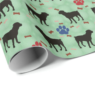 Schatten Rottweiler Geschenkpapier