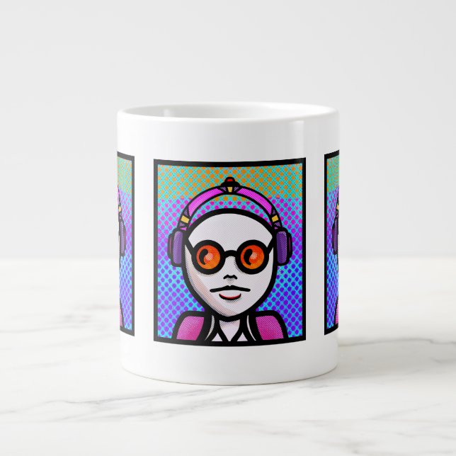 Schatten schauen Jumbo-Tasse (Vorderseite)