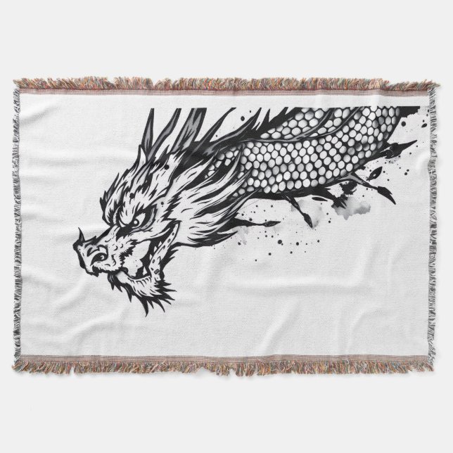Schatten-Schuppen-Drache Decke (Vorderseite)