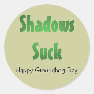 Schatten Sind zum Kotzen Runder Aufkleber