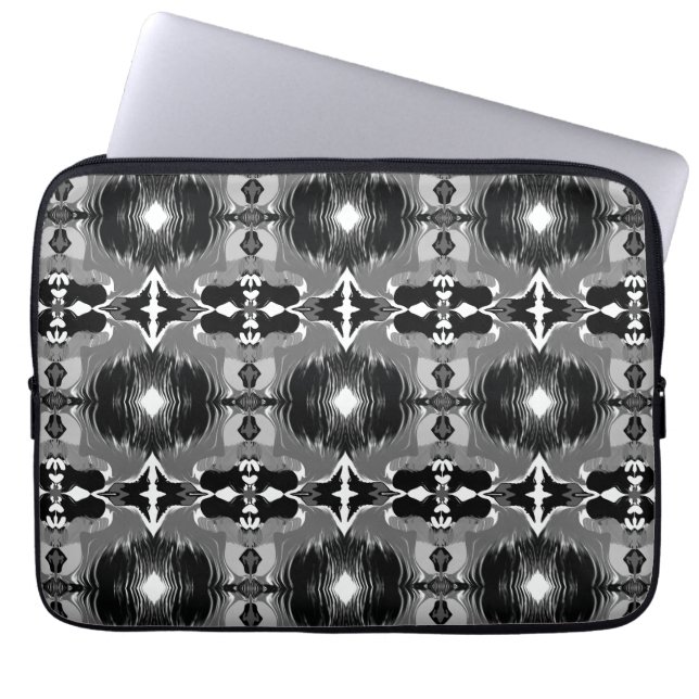 Schatten Spiegel Muster  Laptopschutzhülle (Vorderseite)