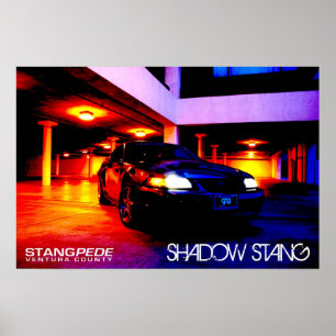 Schatten stach Plakat