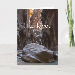 Schatten und Licht in den Narrows, Danke