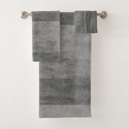 Schatten von grauem Ombre Striped Badhandtuch Set