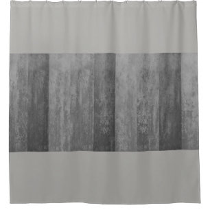 Schatten von grauem Ombre Striped Duschvorhang