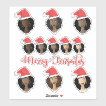 Schatten von Melanin, schwarze Frauen, frohe Weihn