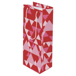 SCHATTEN VON PINKDREIKPATTERN GESCHENKTÜTE FÜR WEINFLASCHEN