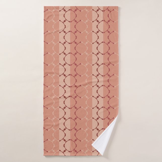 Schatten von Terracotta.Muster Badehandtuch (Badehandtuch)