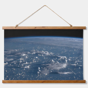 Schatten von Wolken über das philippinische Meer Wandteppich Mit Holzrahmen