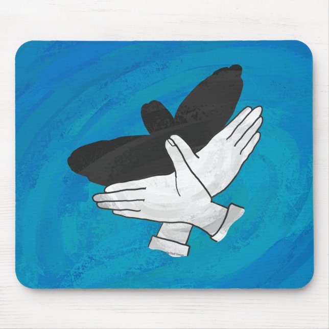 Schattenadler auf blau mousepad (Vorne)