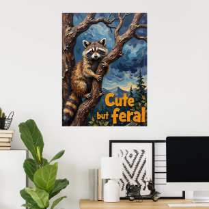 Schattenaufstieg: Raccoon im Twilight Tree Poster