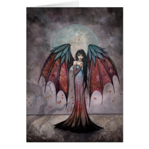 Schattenbäume Gothic Fairy Vampir Kunstkarte