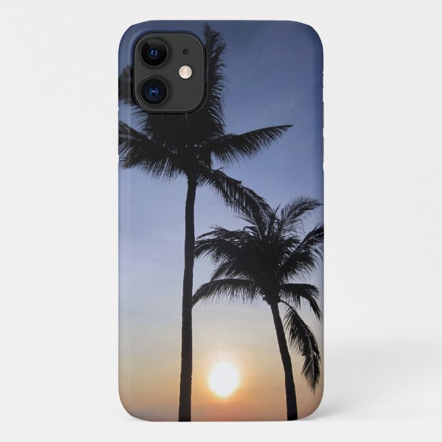 Schattenbilder von Palmen Case-Mate iPhone Hülle (Rückseite)
