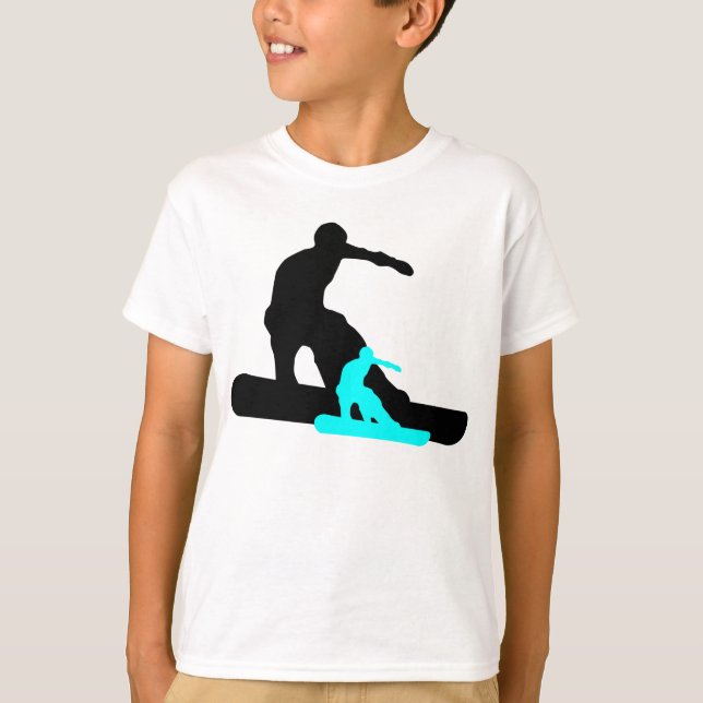 Schattenboarder : aquamarin : T-Shirt (Vorderseite)