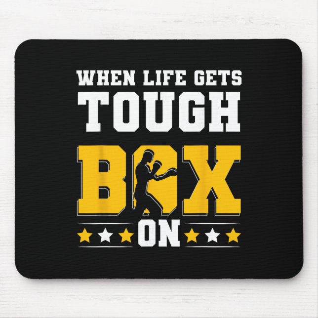Schattenboxen Boxhandschuhe Kickboxen G Boxer F Mousepad (Vorne)