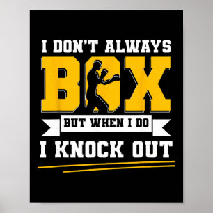 Schattenboxen Boxhandschuhe Kickboxen G Boxer F Poster