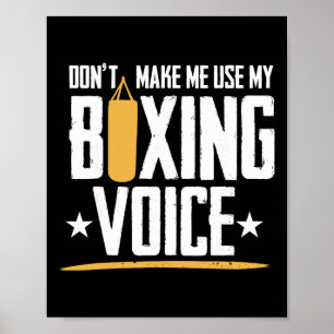 Schattenboxen Boxhandschuhe Kickboxen G Boxer F Poster