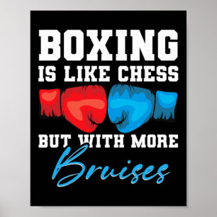 Schattenboxen Boxhandschuhe Kickboxen G Boxer F Poster
