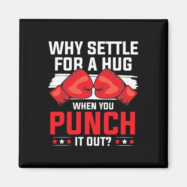 Schattenboxen Schlag Kickboxen G Handschuhe Boxer  Magnet (Vorne)