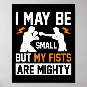 Schattenboxen Schlag Kickboxen G Handschuhe Boxer Poster