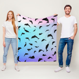 Schattenhai im Gefälle Fleecedecke