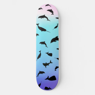 Schattenhai im Gefälle Skateboard