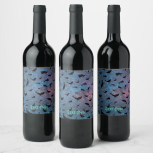 Schattenhai-Wal in Gradientengalaxie Weinetikett