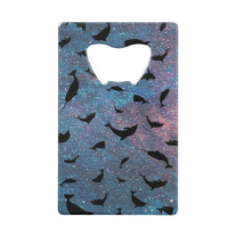 Schattenhai-Walgefälle farbige Galaxie Geldbeutel Flaschenöffner