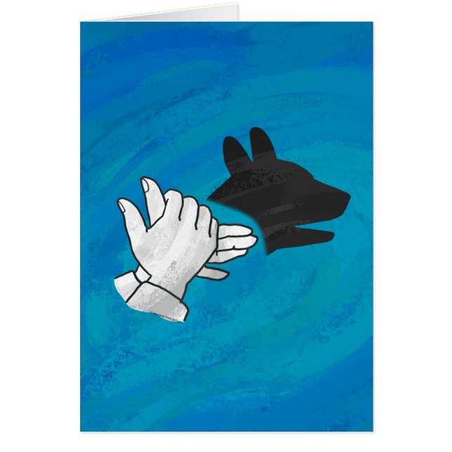 Schattenhund auf blau (Vorne)