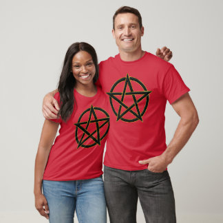 Schattenkosmos: Obsidian Pentagram T-Shirt