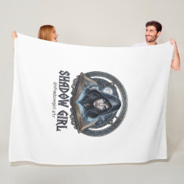 Schattenmädchen Fleecedecke